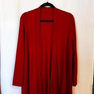 J. Jill 2X Wine-colored Cardigan